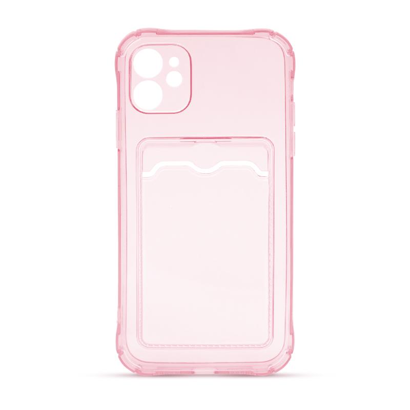 Futrola CLEAR WALLET za Iphone 11 roze