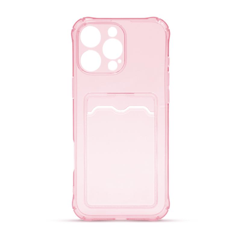 Futrola CLEAR WALLET za Iphone 16 Pro Max roze