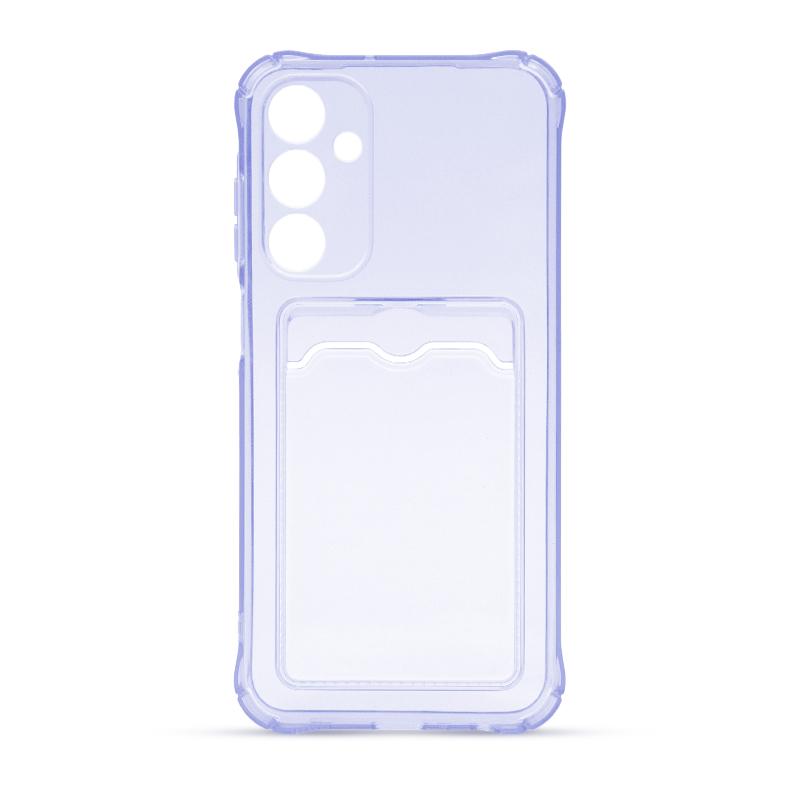 Futrola CLEAR WALLET za Samsung A25 ljubicasta