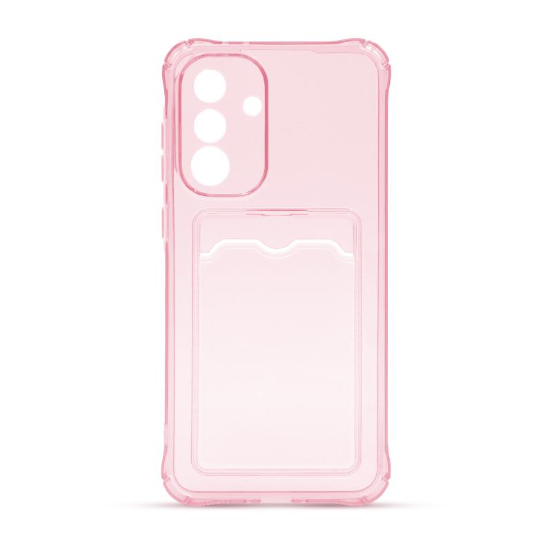 Futrola CLEAR WALLET za Samsung A36 roze
