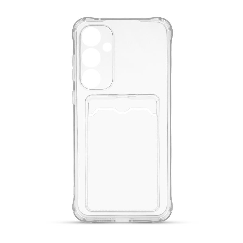 Futrola CLEAR WALLET za Samsung A55 bela