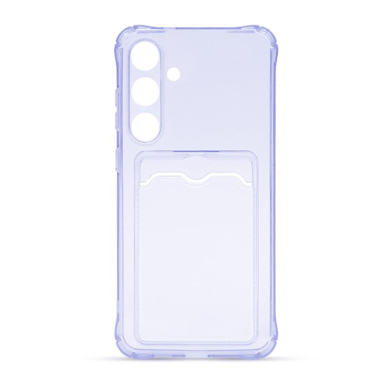 Futrola CLEAR WALLET za Samsung S24 Plus ljubicasta