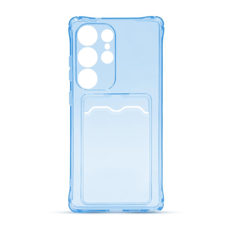 Futrola CLEAR WALLET za Samsung S25 Ultra plava