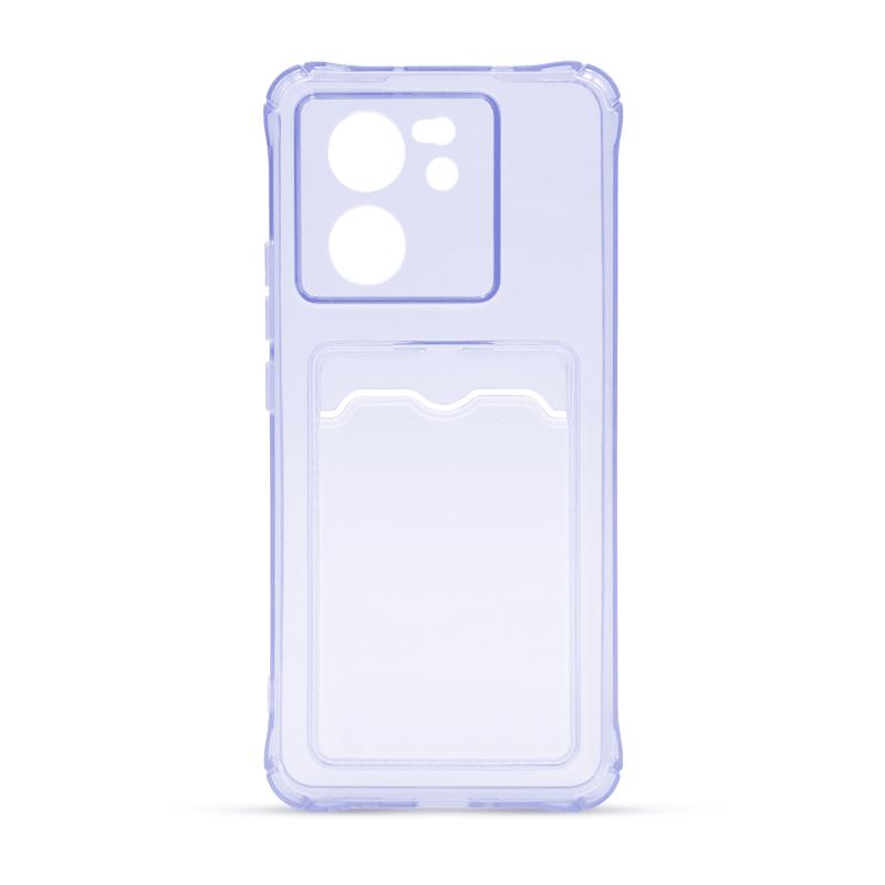 Futrola CLEAR WALLET za Xiaomi Redmi 13T ljubicasta