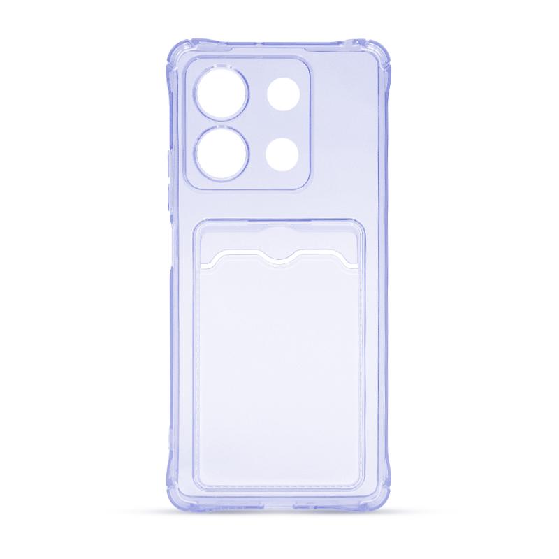 Futrola CLEAR WALLET za Xiaomi Redmi Note 13 5G ljubicasta