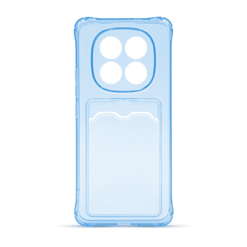 Futrola CLEAR WALLET za Xiaomi Redmi Note 14 Pro Plus 5G plava