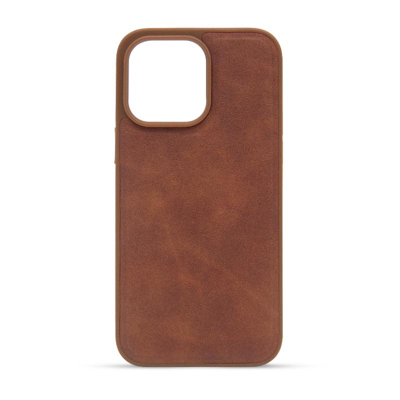 Futrola LEATHER CASE za Iphone 14 Pro Max brown