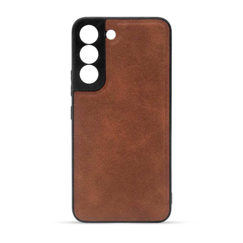 Futrola LEATHER CASE za Samsung S22 brown