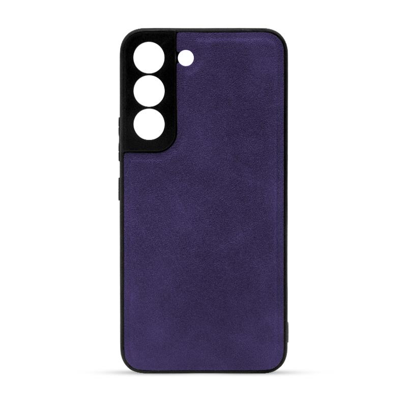 Futrola LEATHER CASE za Samsung S22 ljubičasta