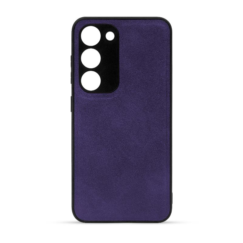 Futrola LEATHER CASE za Samsung S23 ljubičasta