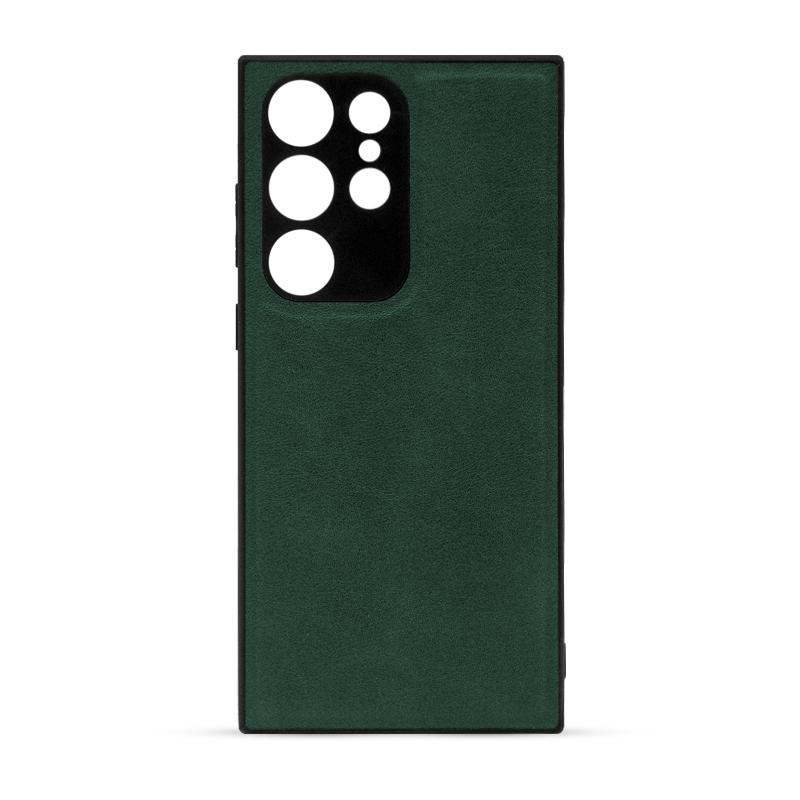Futrola LEATHER CASE za Samsung S23 Ultra zelena