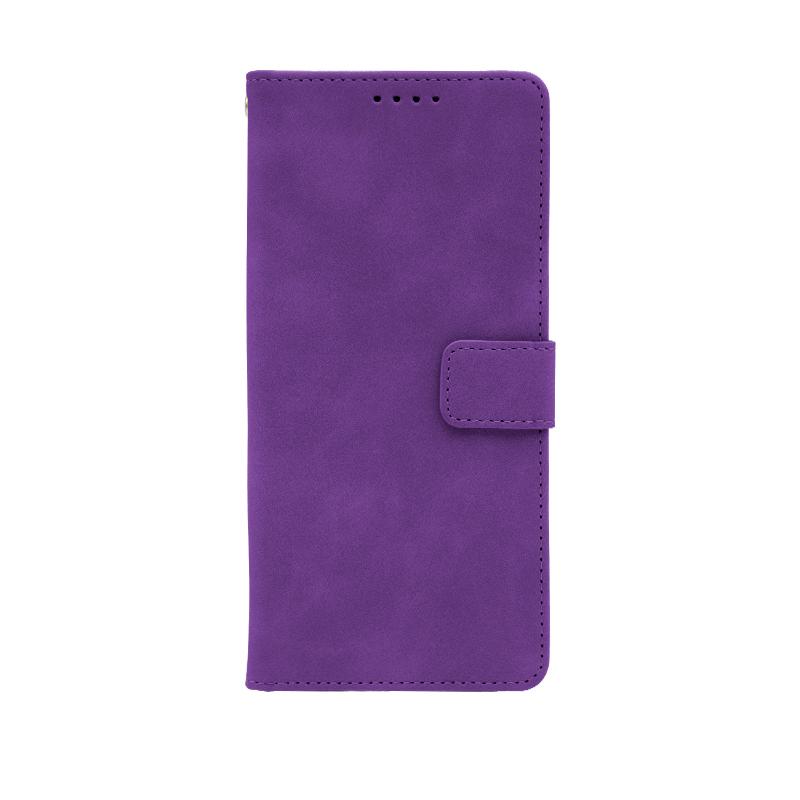 Futrola LEATHER LUX FLIP za Huawei Honor X7C ljubicasta