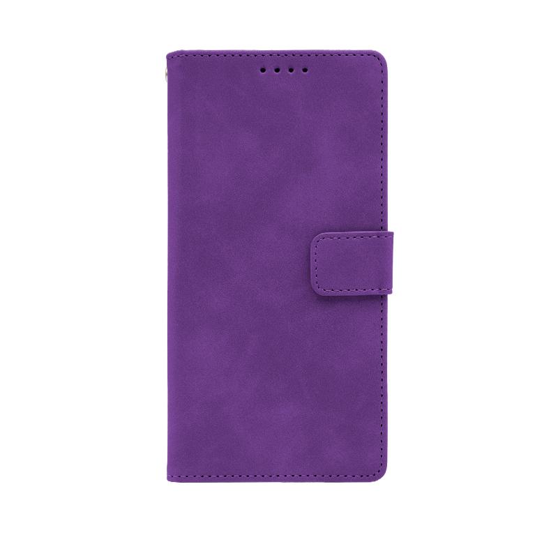 Futrola LEATHER LUX FLIP za Samsung S25 Ultra ljubicasta