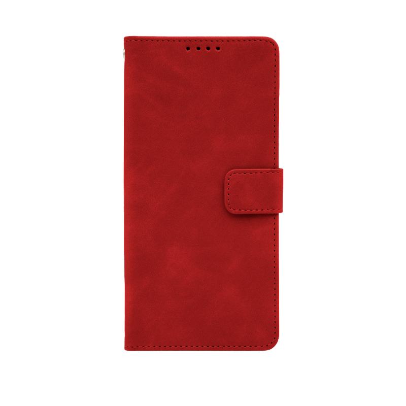 Futrola LEATHER LUX FLIP za Xiaomi Redmi 14C crvena