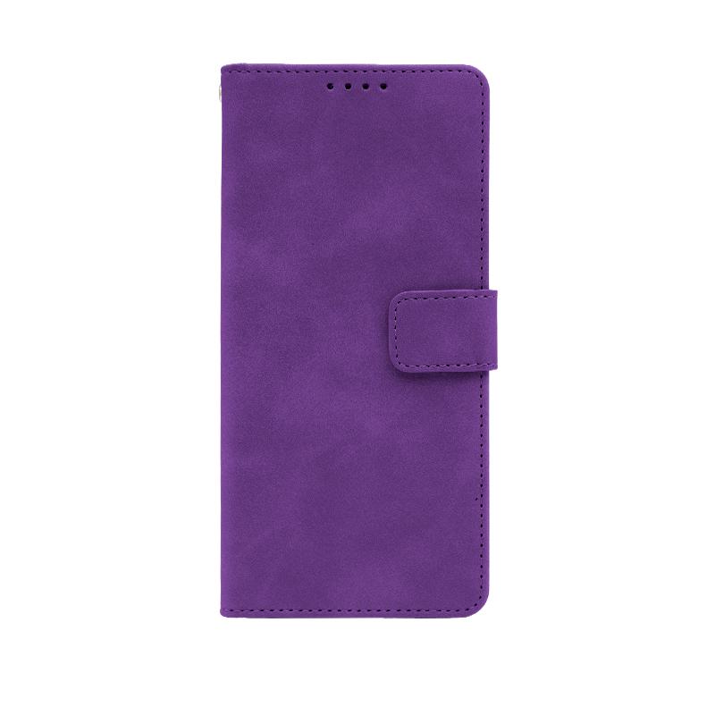 Futrola LEATHER LUX FLIP za Xiaomi Redmi Note 14 ljubicasta