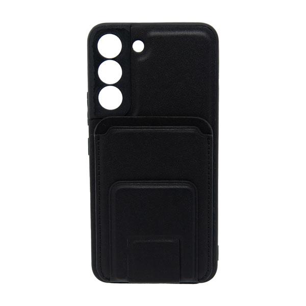 Futrola LEATHER MAGSAFE WALLET za Samsung S22 crna