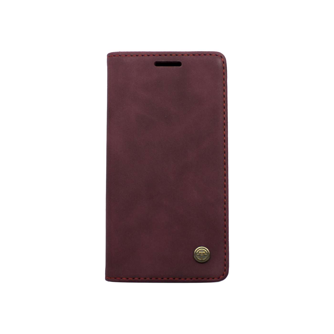 Futrola LEATHER RETRO FLIP za Iphone 12/12 Pro (6.1) bordo
