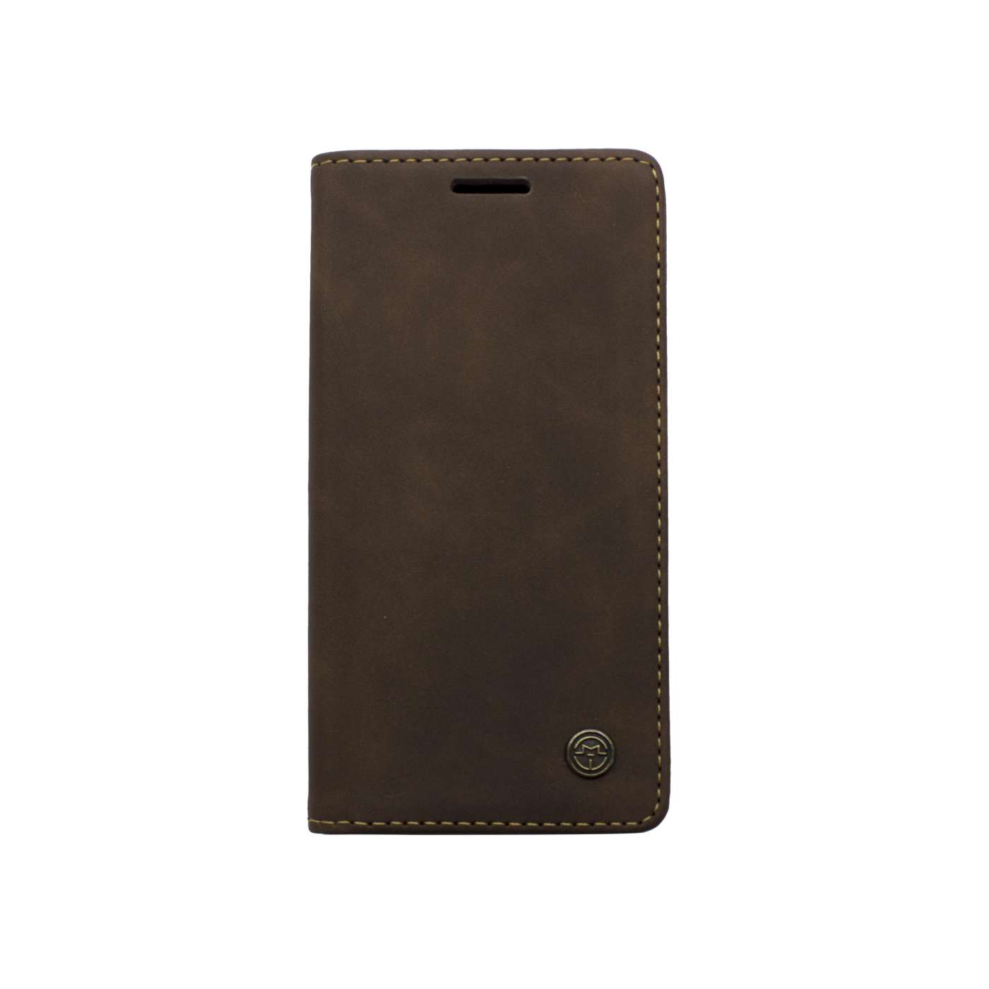 Futrola LEATHER RETRO FLIP za Iphone 12/12 Pro (6.1) tamno braon