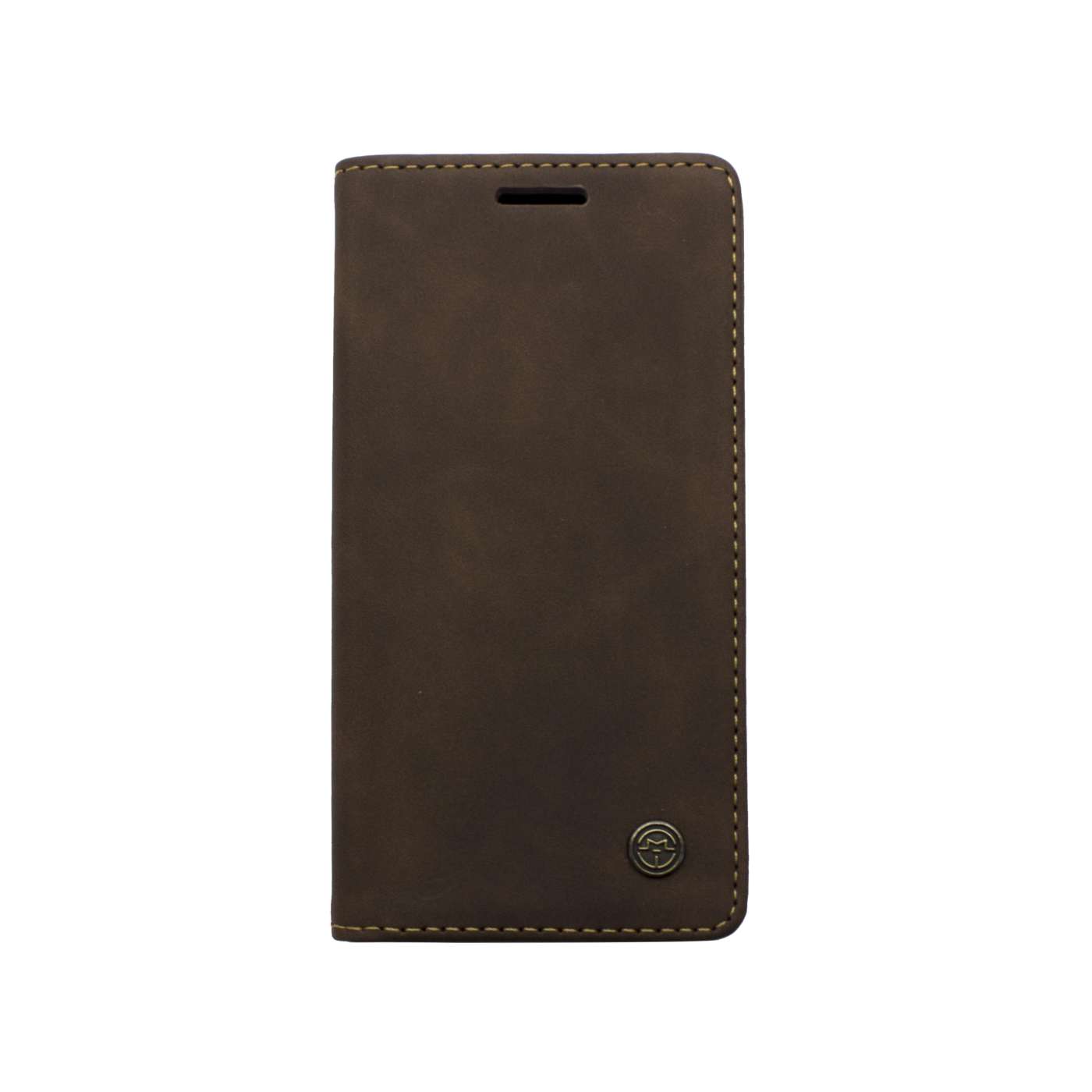 Futrola LEATHER RETRO FLIP za Iphone 12 Pro Max (6.7) tamno braon