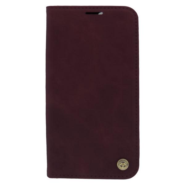 Futrola LEATHER RETRO FLIP za Iphone 14 bordo