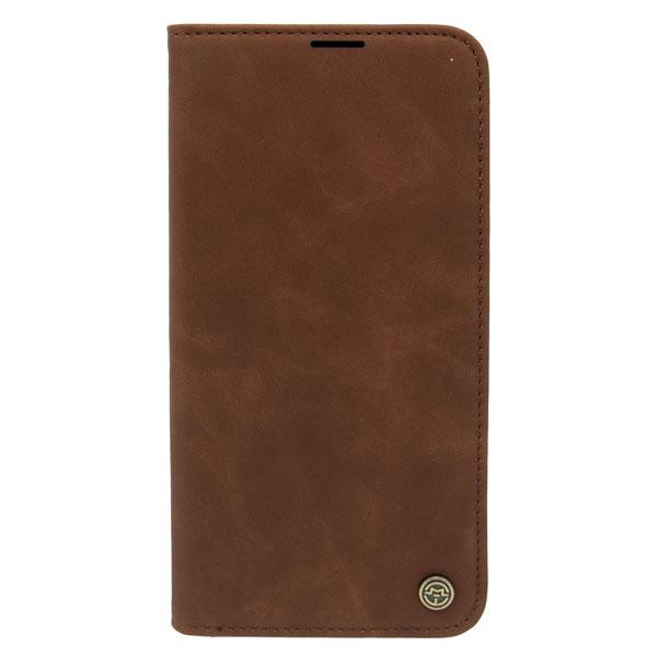 Futrola LEATHER RETRO FLIP za Iphone 14 Pro tamno braon