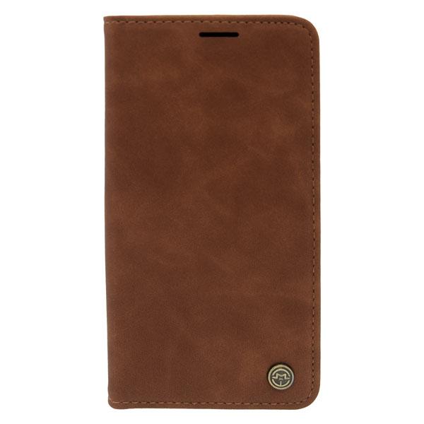 Futrola LEATHER RETRO FLIP za Samsung S22 tamno braon