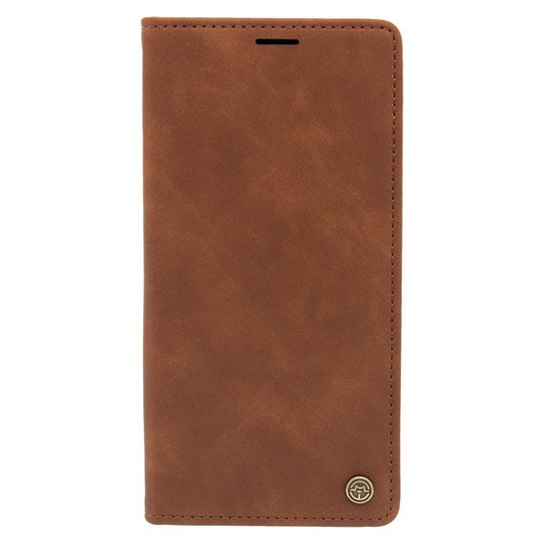 Futrola LEATHER RETRO FLIP za Samsung S22 Ultra tamno braon