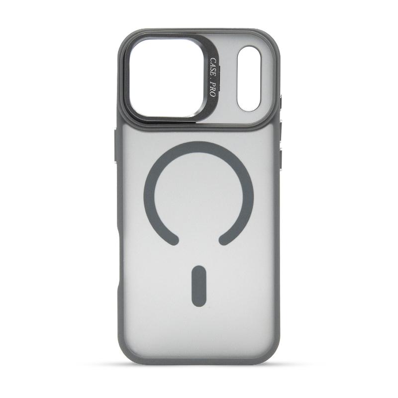 Futrola MAGSAFE COLOR FRAME za Iphone 17 Pro Max siva