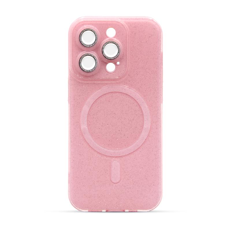 Futrola MAGSAFE GLITTER za Iphone 14 Pro roze