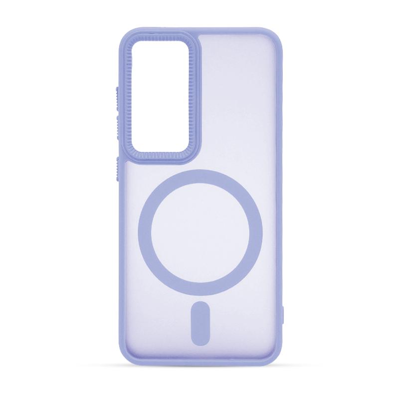 Futrola MAGSAFE RUGGED EDGE za Samsung S24 svetlo ljubicasta