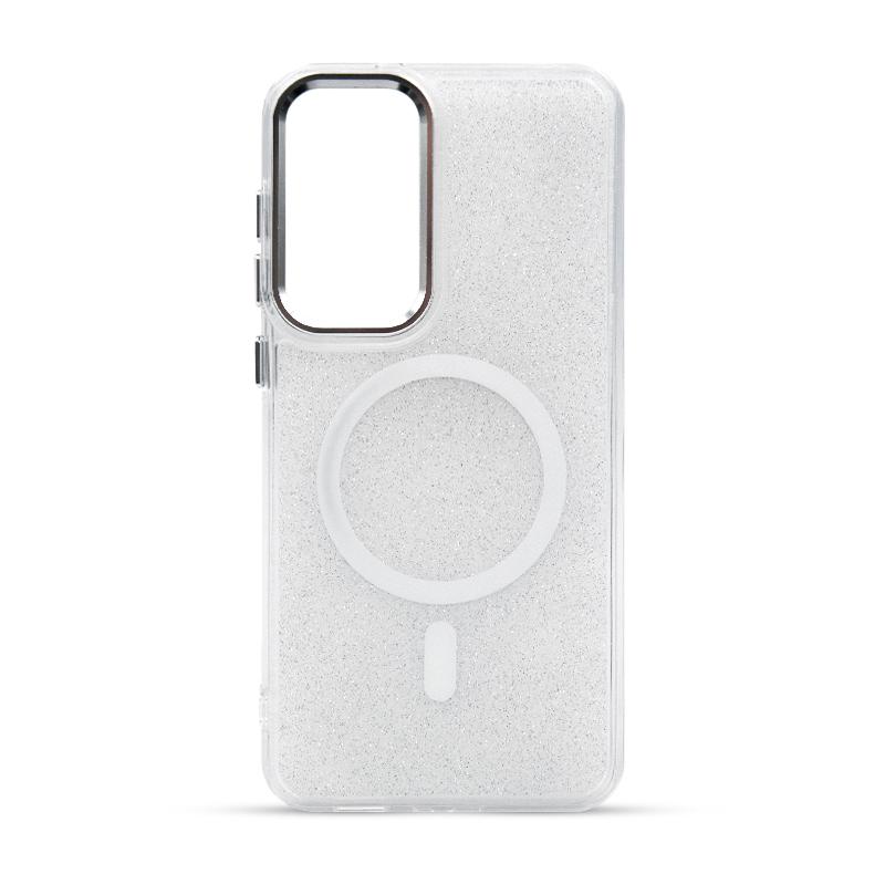 Futrola MAGSAFE SPARKLE za Samsung S25 FE bela