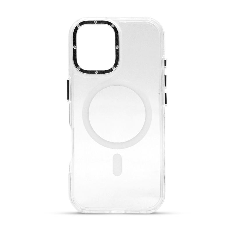 Futrola MAGSAFE TRANSPARENT za Iphone 17 bela