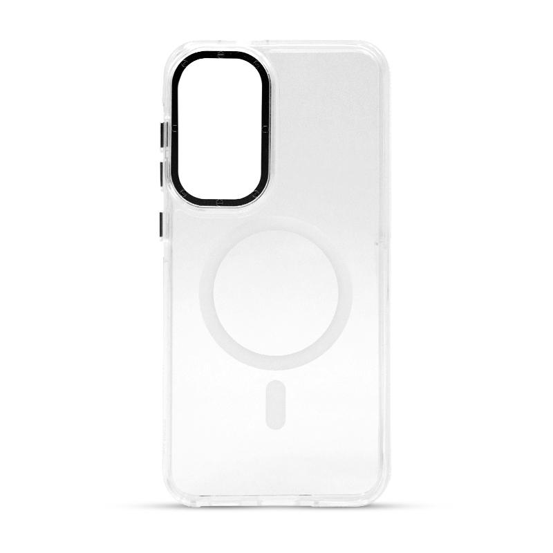 Futrola MAGSAFE TRANSPARENT za Samsung S25 FE bela