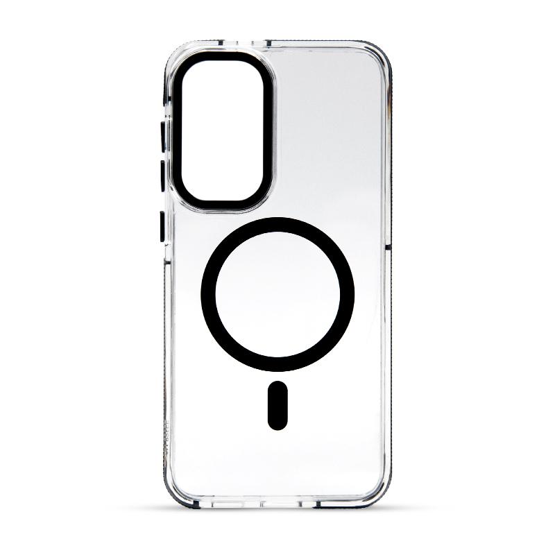 Futrola MAGSAFE TRANSPARENT za Samsung S25 FE crna
