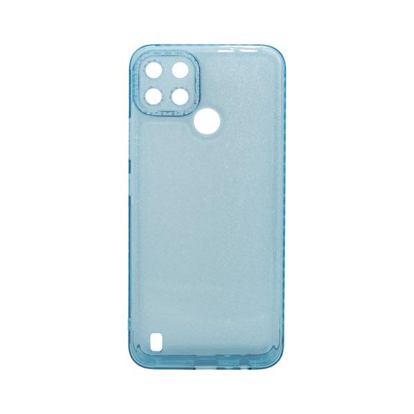 Futrola TRANSPARENT COLOR za Realme C21y/C25y plava