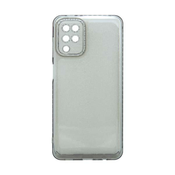 Futrola TRANSPARENT COLOR za Samsung A12 siva