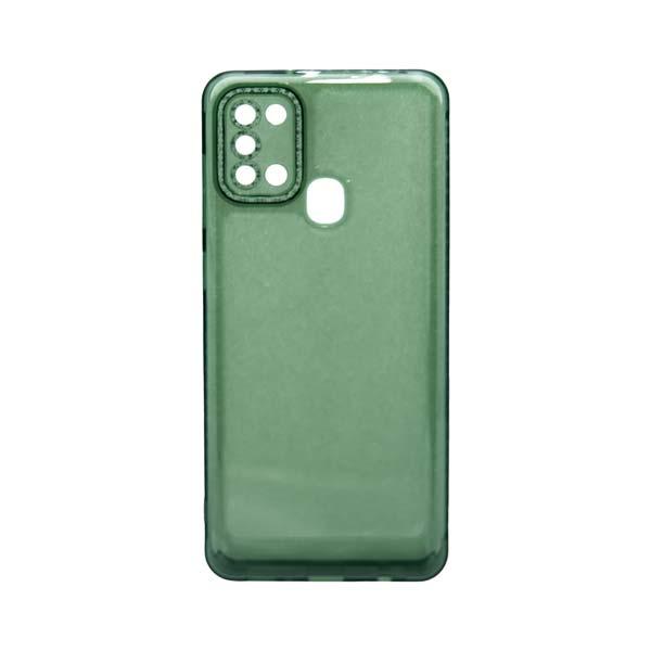 Futrola TRANSPARENT COLOR za Samsung A21s zelena