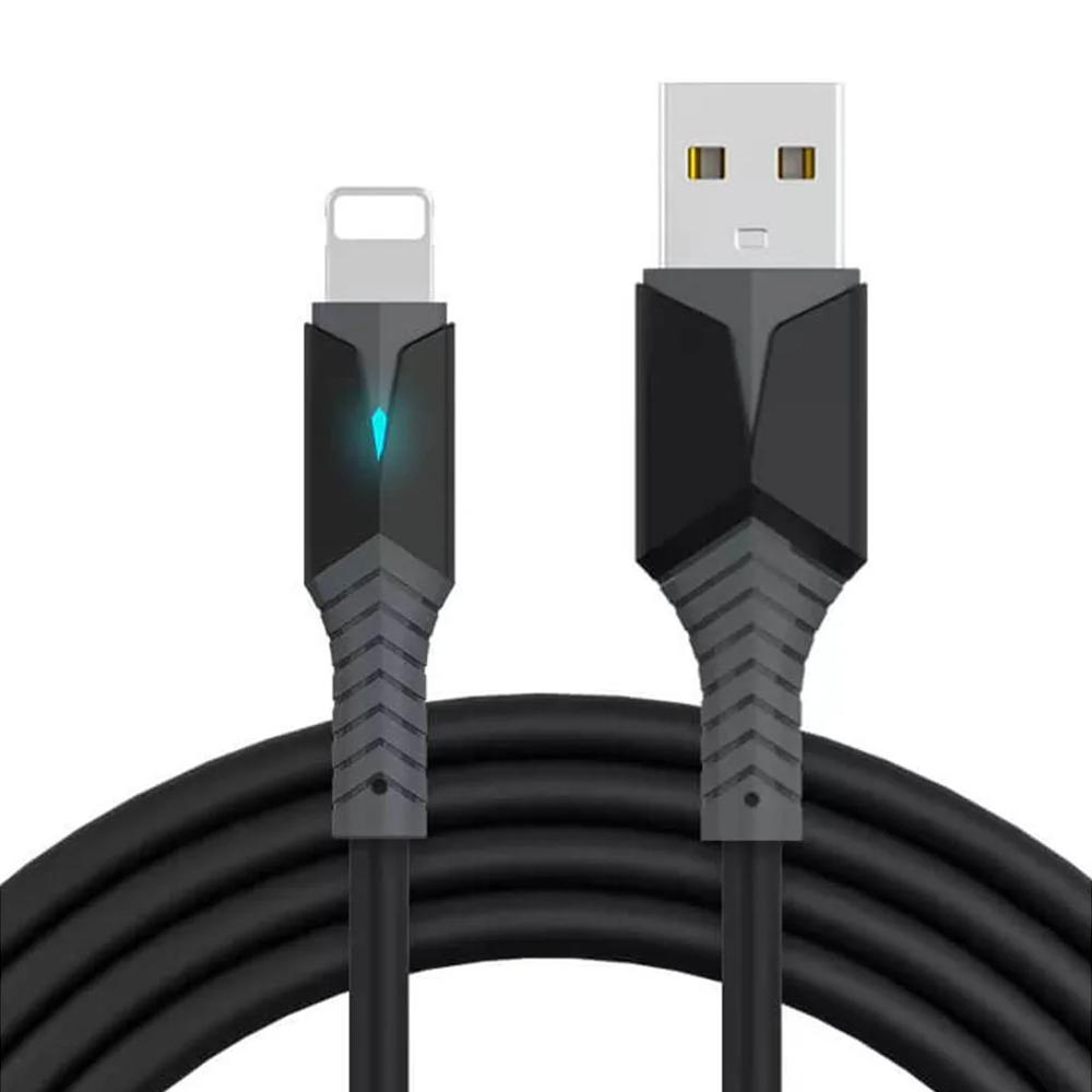 USB Cable KONFULON Lightning 2.4 fast Charger DC38 crna