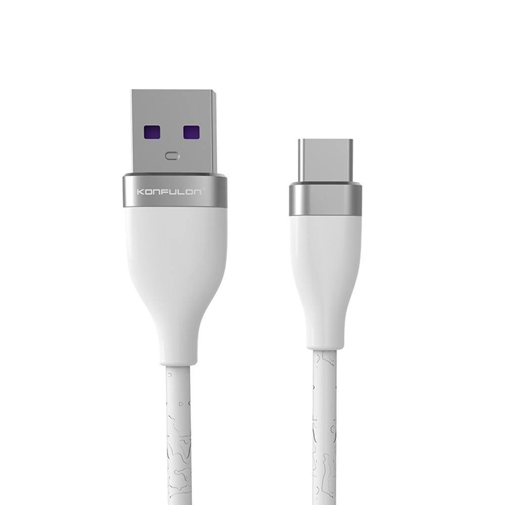 USB Cable KONFULON S84 Type-C 1M 3.1A bela