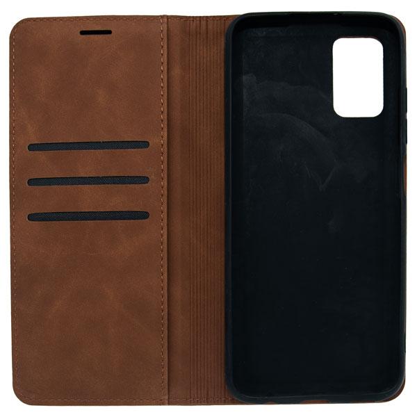 Futrola LEATHER RETRO FLIP za Samsung A04E tamno braon