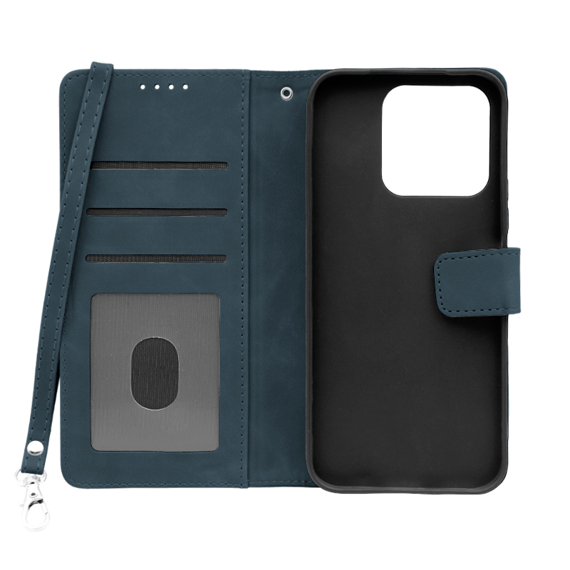 Futrola LEATHER LUX FLIP za Huawei Honor X8B plava