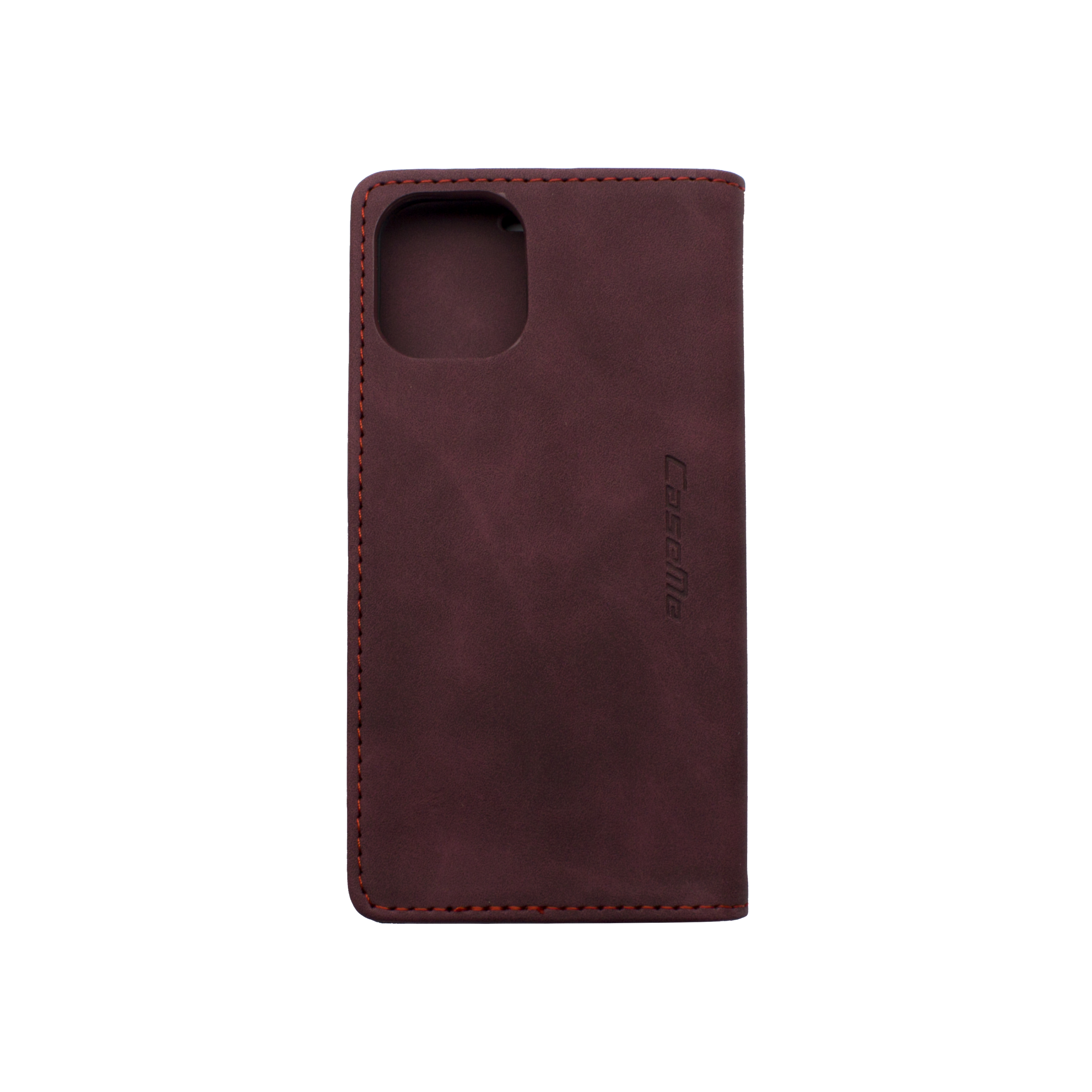 Futrola LEATHER RETRO FLIP za Iphone 12/12 Pro (6.1) bordo