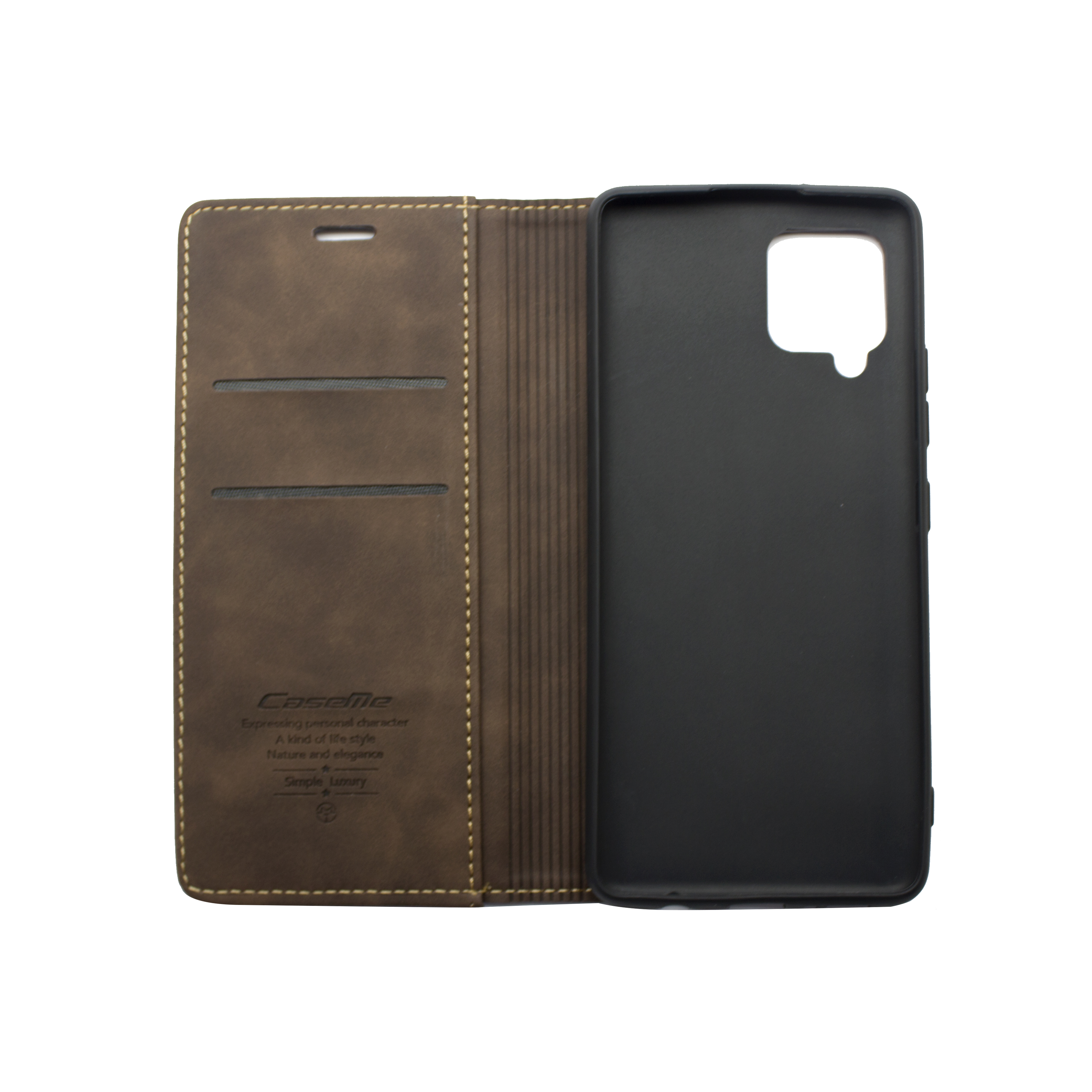 Futrola LEATHER RETRO FLIP za Samsung A42/A426F tamno braon