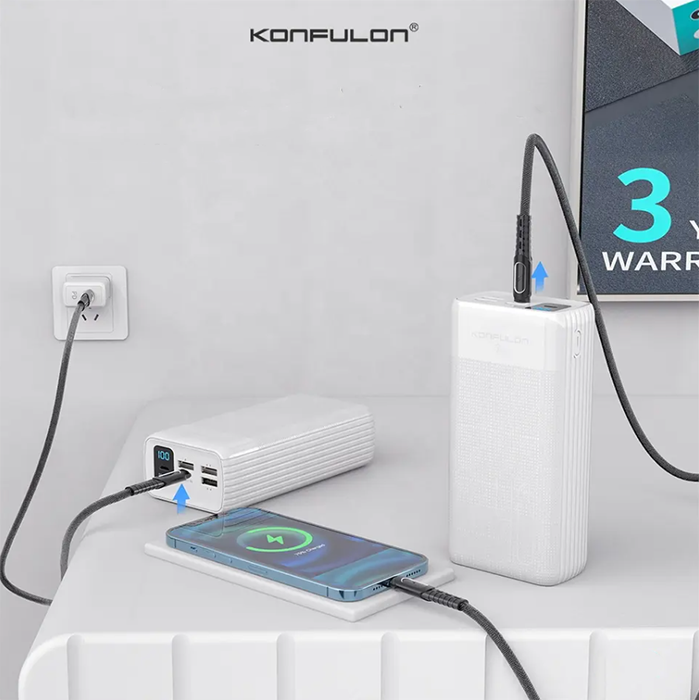 Power Bank KONFULON A21S 40000 mAh 15W TypeC 3.0A bela