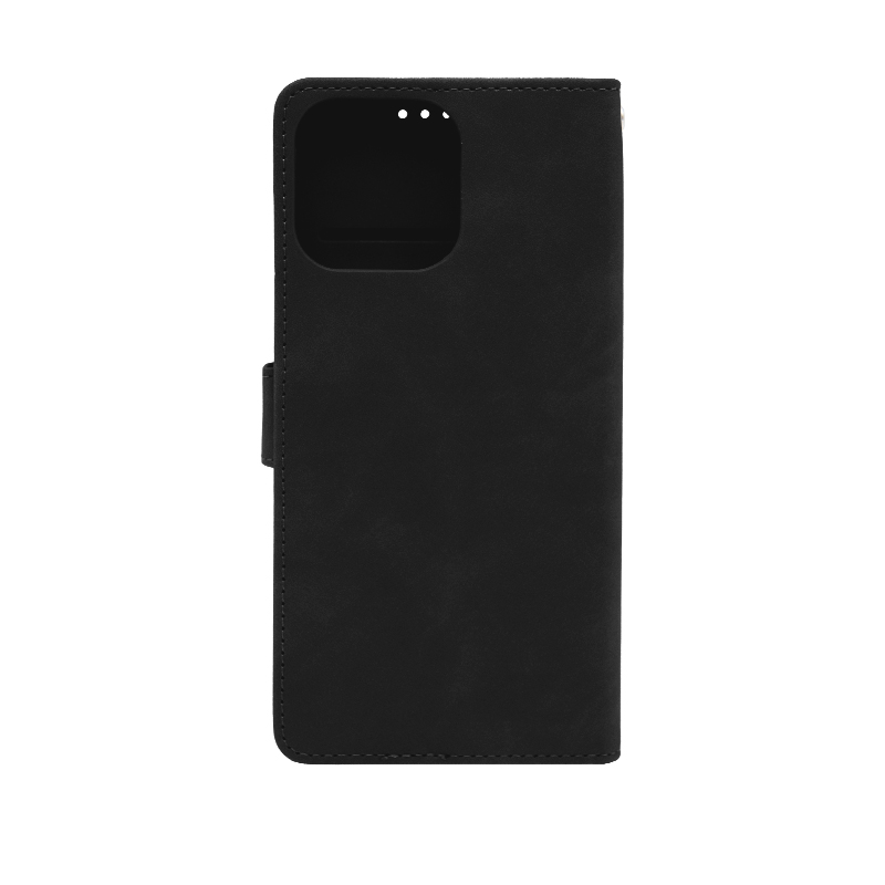 Futrola LEATHER LUX FLIP za Iphone 16 Pro Max crna