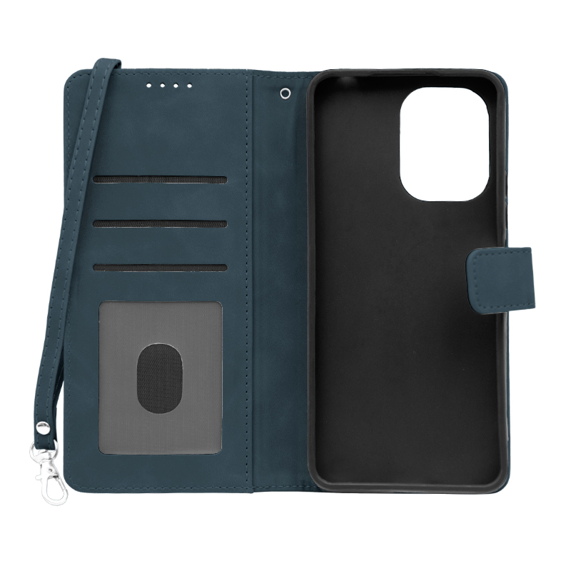 Futrola LEATHER LUX FLIP za Xiaomi Redmi 13C 4G plava