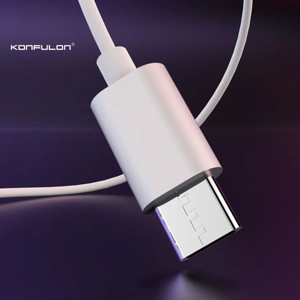 Earphone KONFULON IN21 Type-C 1.2M bela