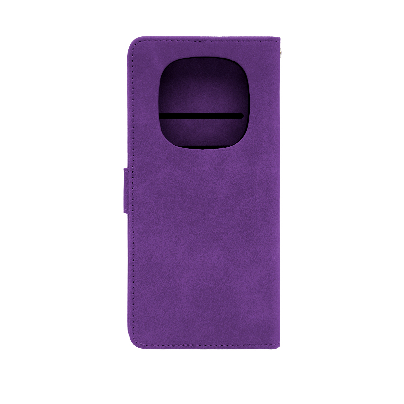 Futrola LEATHER LUX FLIP za Xiaomi Redmi Note 14 Pro ljubicasta