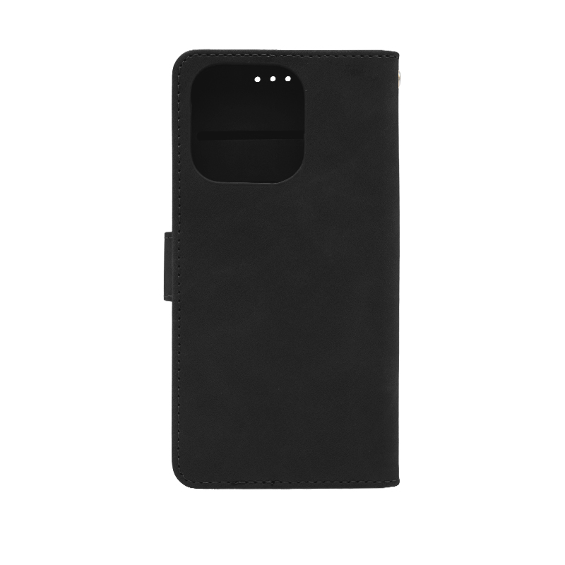 Futrola LEATHER LUX FLIP za Iphone 16 Pro crna