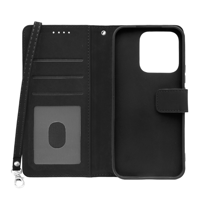 Futrola LEATHER LUX FLIP za Huawei Honor X8C crna